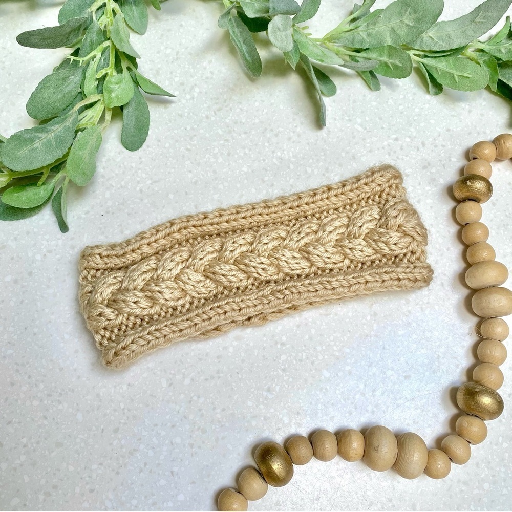 Artisan Braided headband w cabin cottage prairie vibe